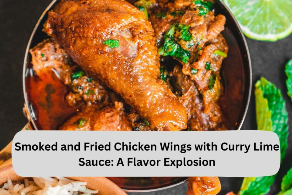Smoked and Fried Chicken Wings with Curry Lime Sauce: A Flavor Explosion
